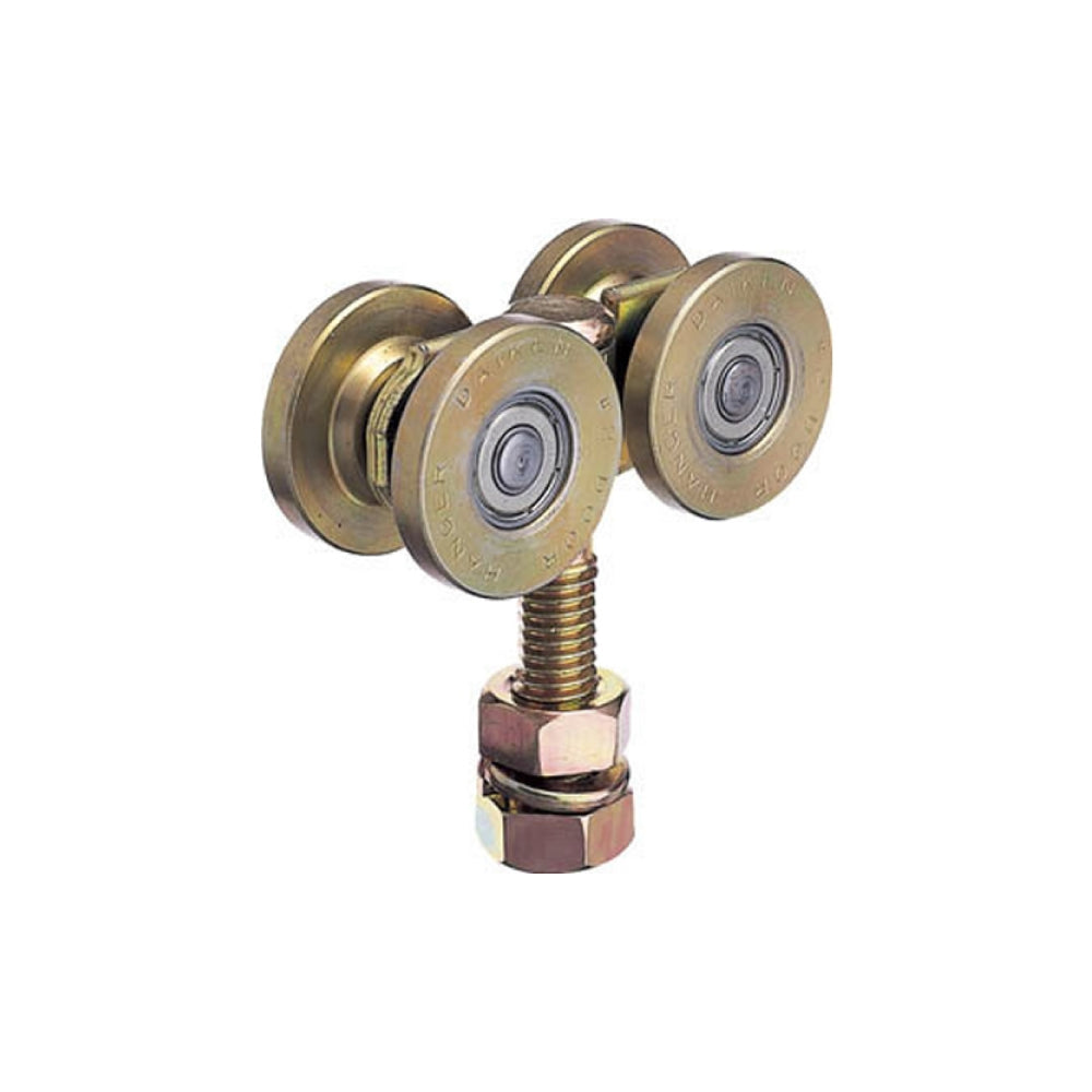 ダイケン スチールドアハンガー 2号 ベアリング複車 #2 4WH-B【ハンガーレールシリーズ(工場・倉庫扉用金物), 引き戸・吊戸用金物, DAIKEN】