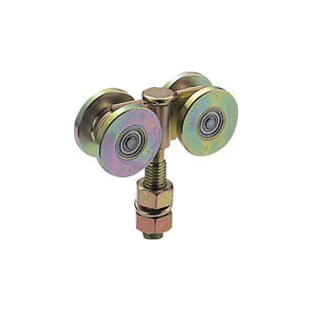 ダイケン スチールドアハンガー 4号 ベアリング複車 #4 4WH-B【ハンガーレールシリーズ(工場・倉庫扉用金物), 引き戸・吊戸用金物, DAIKEN】