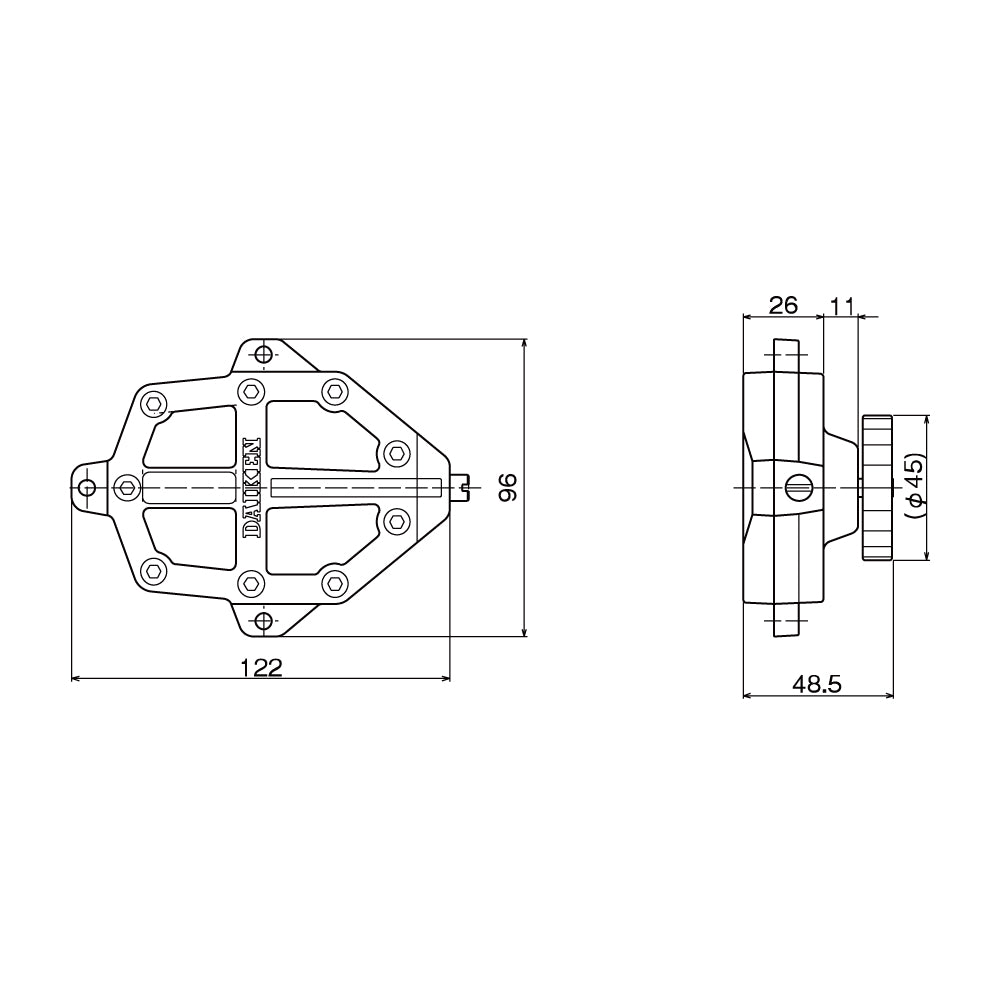 ダイケン スライデックス用部品 油圧制御装置 HCS120PAK【メンテナンスパーツ, 引き戸クローザー用部品, 取替・修理・交換用部品, DAIKEN】