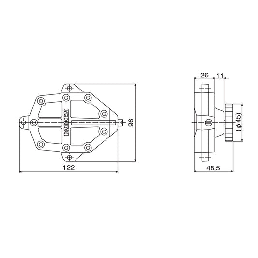 ダイケン スライデックス用部品 油圧制御装置 HCS200PAK【メンテナンスパーツ, 引き戸クローザー用部品, 取替・修理・交換用部品, DAIKEN】