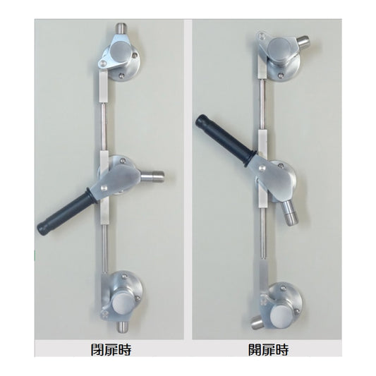 いわきエンジニアリング クレモンハンドル SF-3(鍵無し・片開き用) 【装置一式, 3点締付クレモンハンドル, IWAKI】