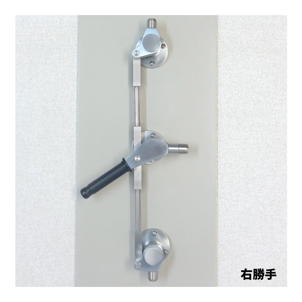 いわきエンジニアリング クレモンハンドル SF-3(鍵無し・両開き用) 【装置一式, 3点締付クレモンハンドル, IWAKI】
