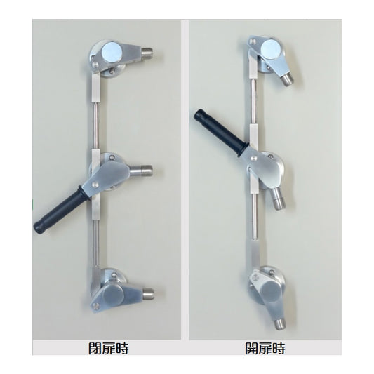 いわきエンジニアリング クレモンハンドル SF-3H(鍵無し・片開き用) 【装置一式, 3点締付クレモンハンドル, IWAKI】