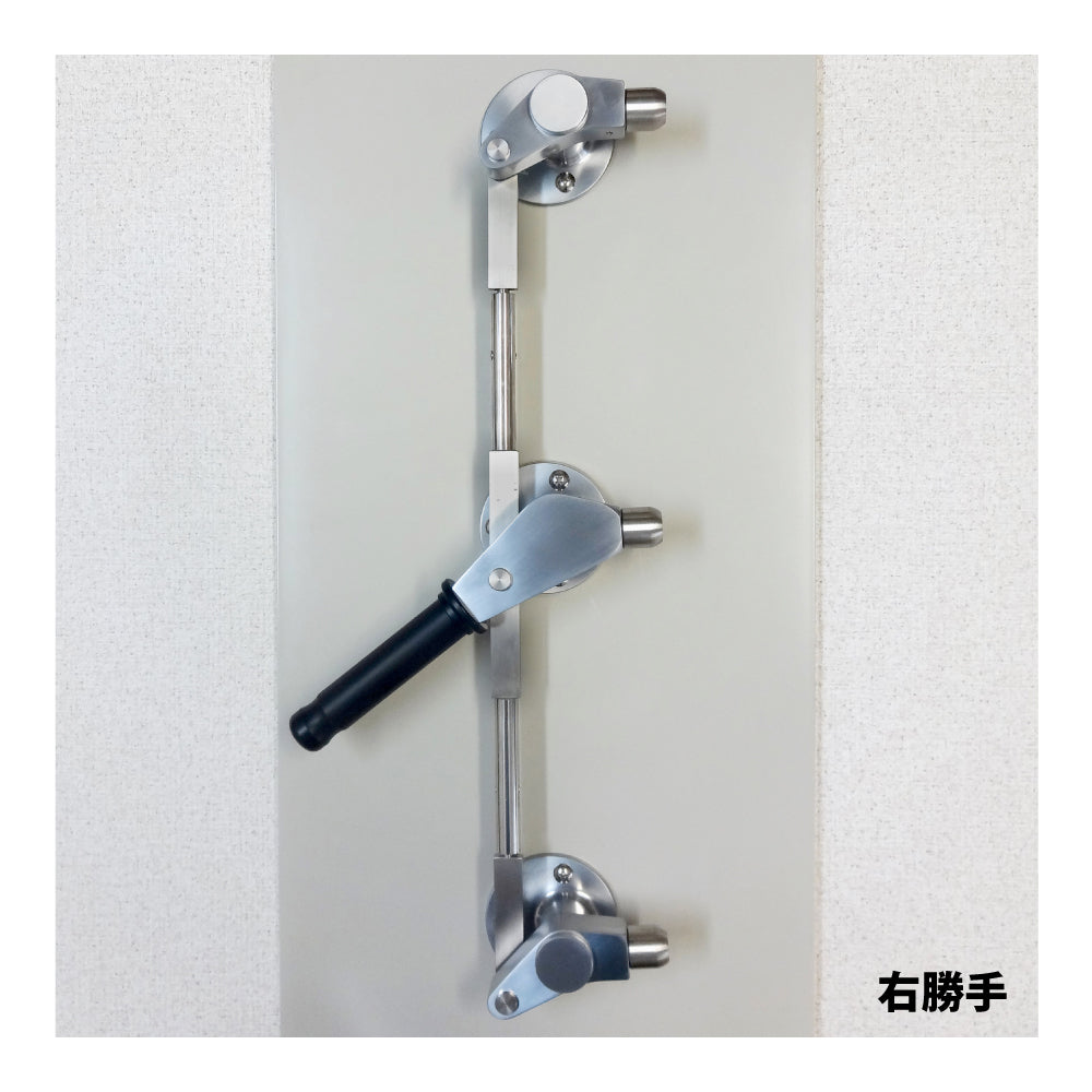 いわきエンジニアリング クレモンハンドル SF-4940(鍵無し・両開き用) 【装置一式, 3点締付クレモンハンドル, IWAKI】