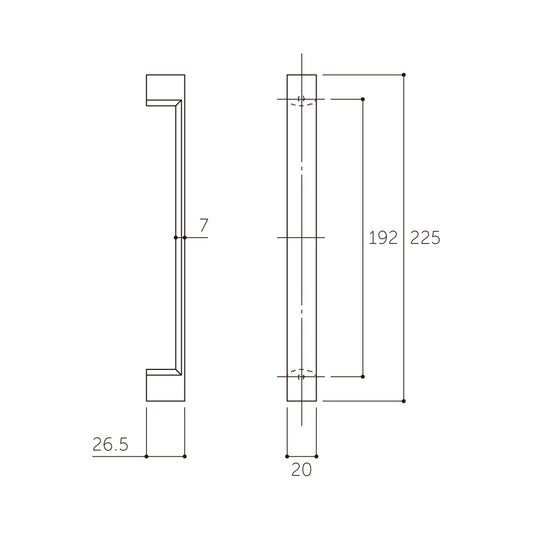 マルキ アベレ片面ハンドル MDD-120 【ドアハンドル, 押し棒, 押棒, MARIX, MARUKI HARDWARE, MK, 丸喜金属】