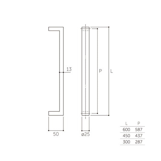 マルキ ドアハンドル MDS-120(両面) 【押し棒, 押棒, MARIX, MARUKI HARDWARE, MK, 丸喜金属】