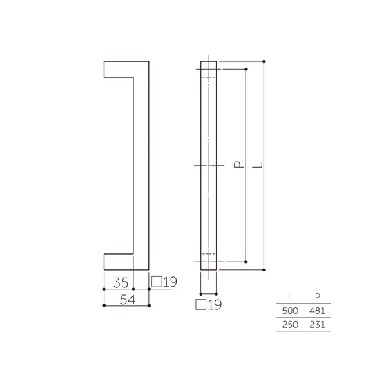 マルキ ドアハンドル MDS-180(片面) 【押し棒, 押棒, MARIX, MARUKI HARDWARE, MK, 丸喜金属】