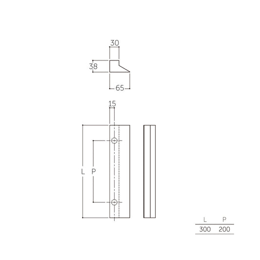マルキ ウイングハンドル MDW-200(片面) 【ドアハンドル, 押し棒, 押棒, MARIX, MARUKI HARDWARE, MK, 丸喜金属】