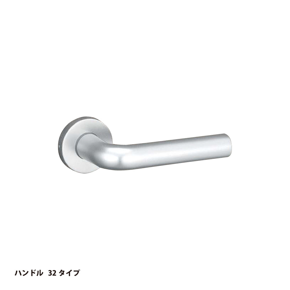 美和ロック レバーハンドル錠 U9 LA32-4 片開き用 SV【外側 シリンダー・内側 シリンダー, 32タイプ, LAシリーズ, ミワ, MIWA】