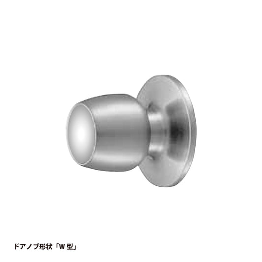 美和ロック 空錠 OMW 片開き用 ST【外側 空ノブ・内側 空ノブ, W型, OMシリーズ, ドアノブ, 握り玉, ミワ, MIWA】