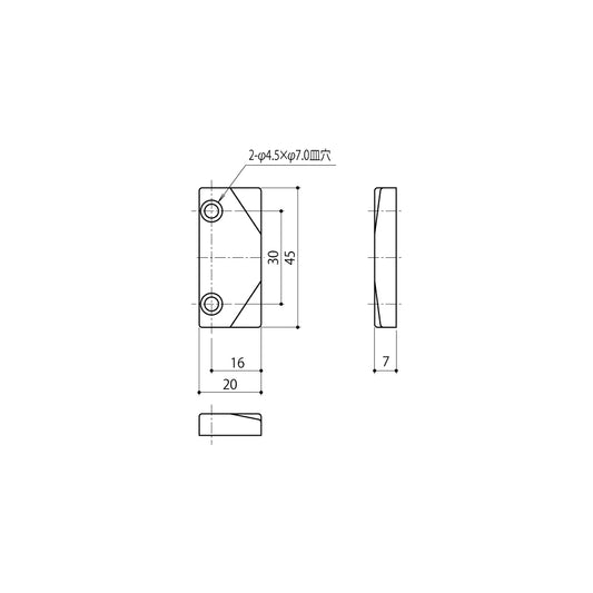 中西産業 カムラッチハンドル受け CLU-16 【窓ハンドル用, Nakanishi】