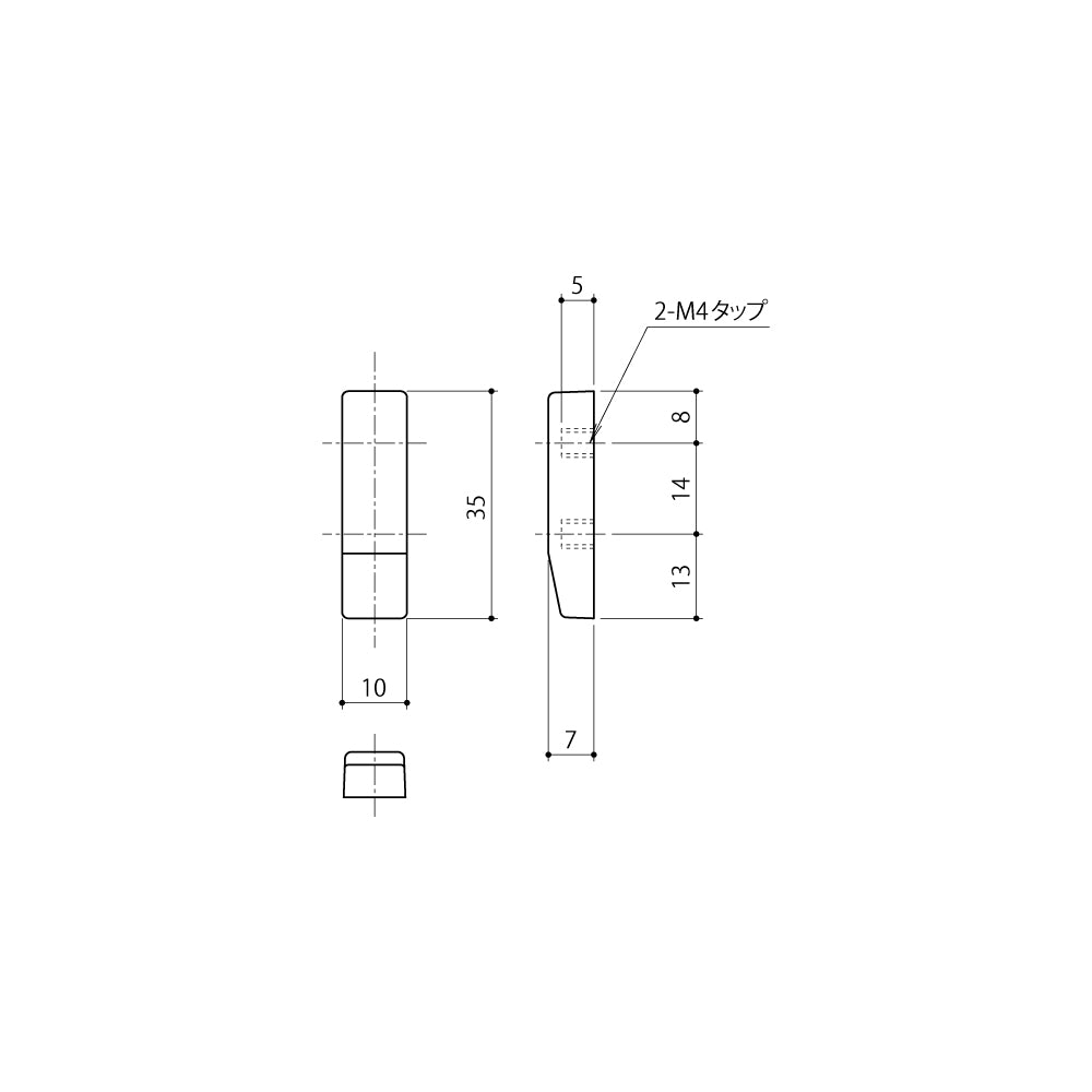 中西産業 カムラッチハンドル受け CLU-2 【窓ハンドル用, Nakanishi】