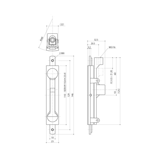 中西産業 フランス落とし DC-806C 【Nakanishi】