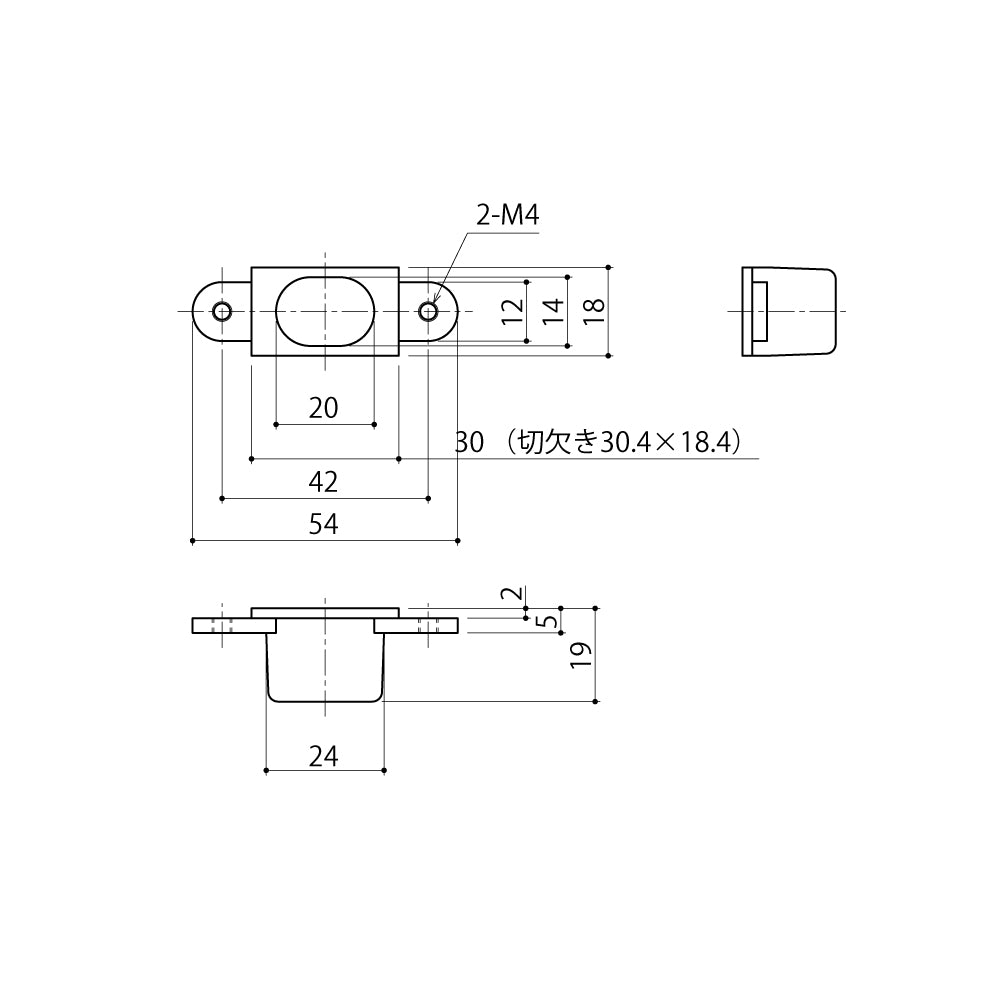 中西産業 上ツボ DC-850U 【フランス落とし用受け, Nakanishi】