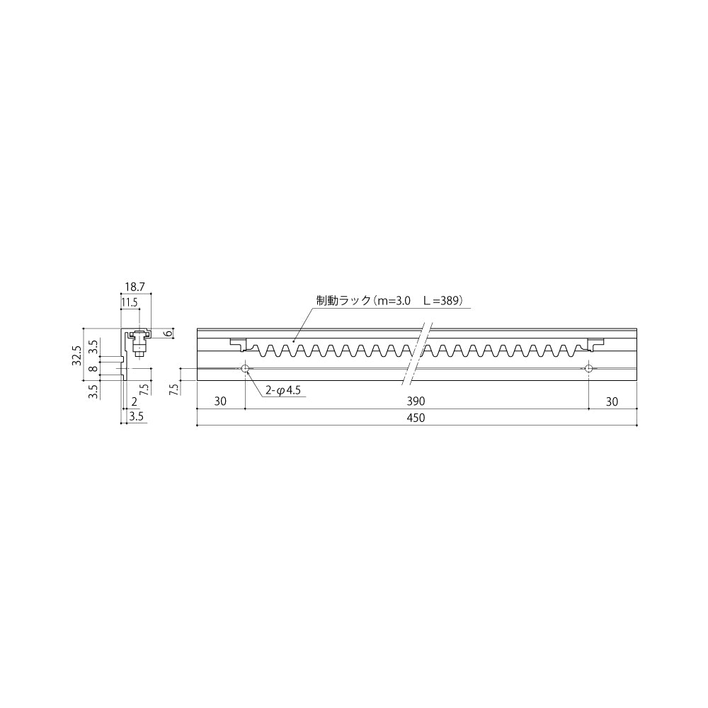 中西産業 制動ラック HDL-100 【引戸クローザーメンテナンス用部品・パーツ, Nakanishi】
