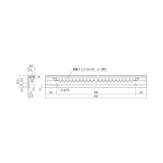 中西産業 制動ラック HDL-100 【引戸クローザーメンテナンス用部品・パーツ, Nakanishi】