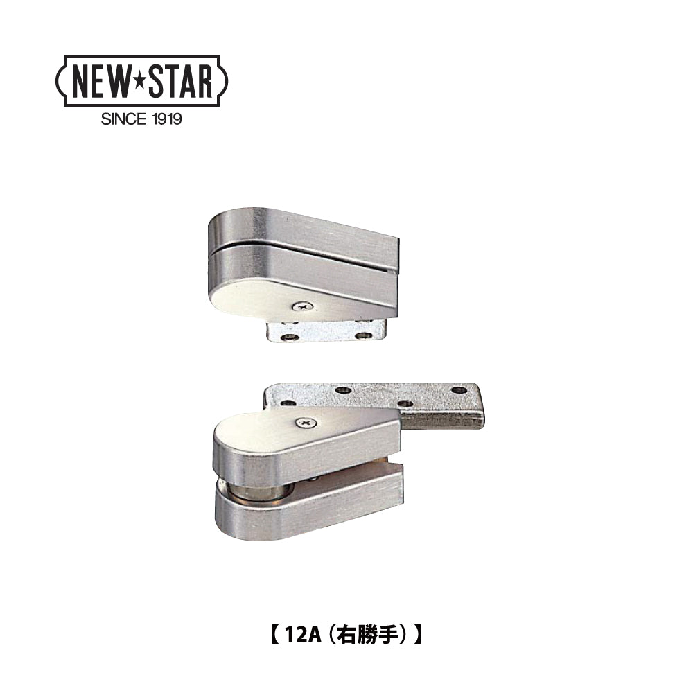 ニュースター ピボットヒンジ 12A / 12A TAP【沓摺挿入型, 持出吊り, 一方開き, スチールドア用, NEWSTAR, NS】