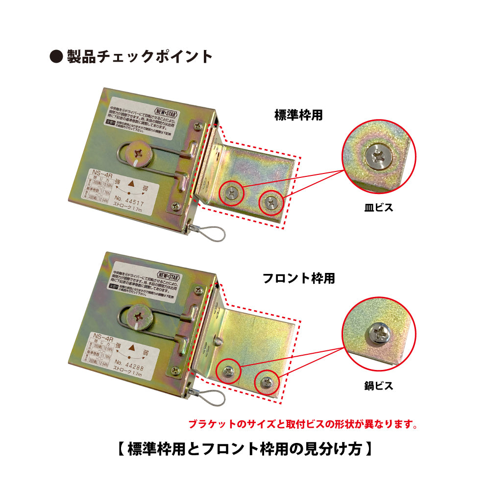 ニュースター 6型用 駆動装置 NS-4R / NS-4L 【浴室用, 引戸クローザーメンテナンスパーツ, 取替・修理・交換用部品, NEWSTAR】