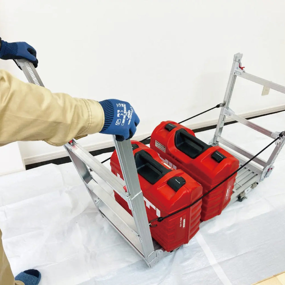 B&Bプランニング 作業台兼用台車 キャタグルマ 【立ち馬, テーブル, 工事現場, 車の洗車, オオコウ電設】