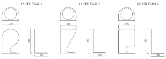 神栄ホームクリエイト 消火器ボックス SK-FEB-FG340-1/-2/-3【据置き・コーナー兼用型, 消火器スタンド・ケース, 防災用品・グッズ, SHINKYOWA , SHINYEI】