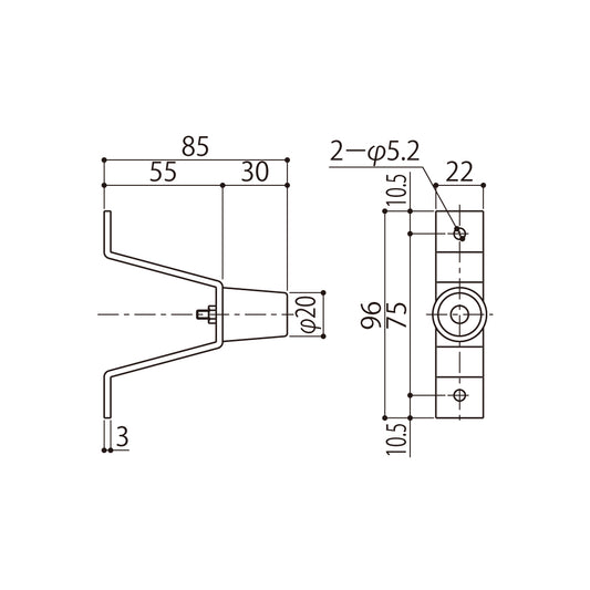 シブタニ ドアーストップ DC-22【ハードウェア金物, SYS, Shibutani】