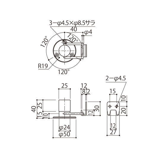 シブタニ ドアーストップ(フック付) DC-53VZ-1【戸当り, ハードウェア金物, SYS, Shibutani】