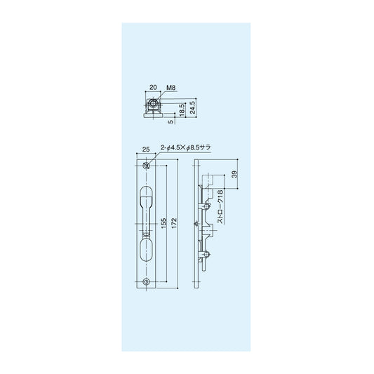 シブタニ フランス落とし DE-5VN 【フランス落とし, ハードウェア, SYS】
