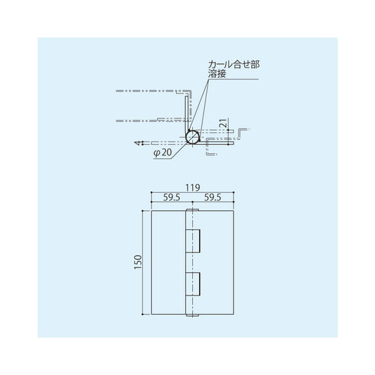 シブタニ 重量用丁番 DH-342S 【大型丁番, ヒンジ, SYS, Shibutani】