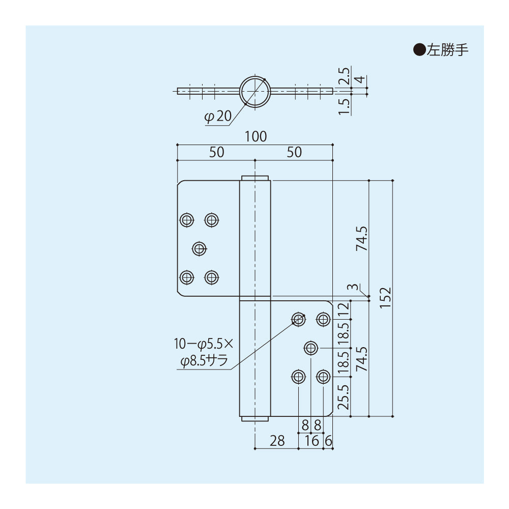 シブタニ 旗丁番 DH-606S 【ヒンジ, SYS, Shibutani】