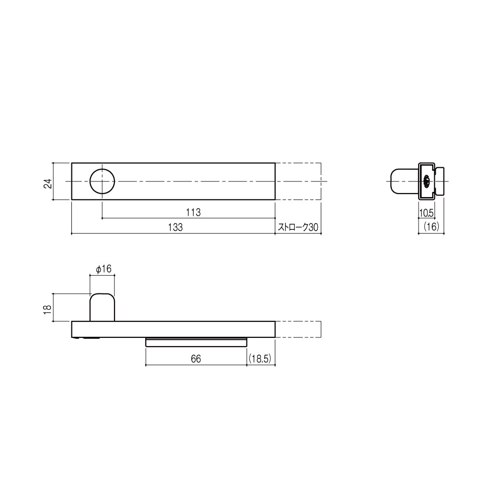 シブタニ スライドラッチ LB-410K 【ツマミ付き, トイレブース用金物, ラバトリー金物, SYS】