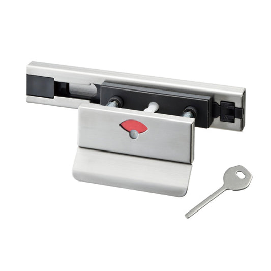 シブタニ スライドラッチ LB-412 【非常解錠機能付き, 表示付き, 引き手, トイレブース用金物, ラバトリー金物, SYS】