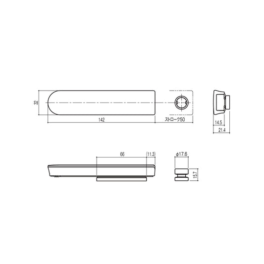 シブタニ スライドラッチ LB-610 【トイレブース用金物, ラバトリー金物, SYS】