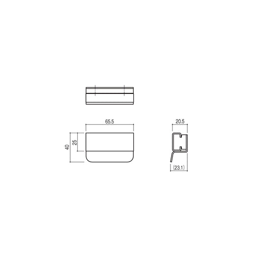 シブタニ SK引手 LU-520 【トイレブース用金物, ラバトリー金物, SYS】