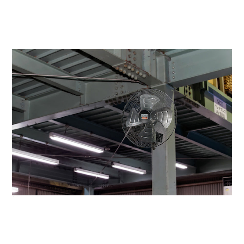 トラスコ中山 工場扇 ジェネラルファン TFBA-45W-BK【壁掛けタイプ, アルミハネ径 45cm, 全閉式DCモーター, 扇風機, ファン, TRUSCO】