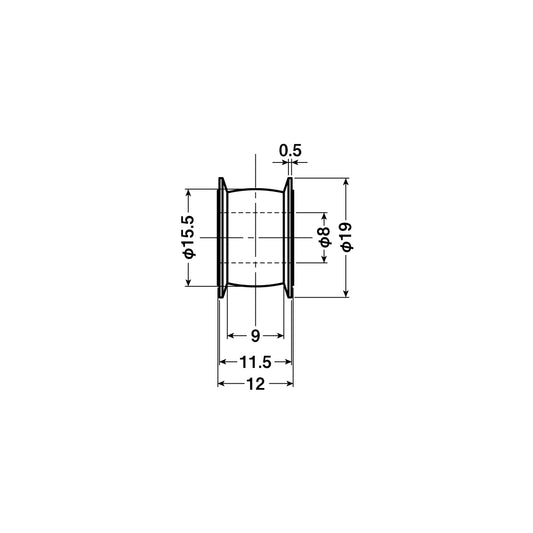 ヨコヅナ 公団・公社用戸車 EKK-0016(車のみ) 【交換用, 取替用, メンテナンス用部品・パーツ】