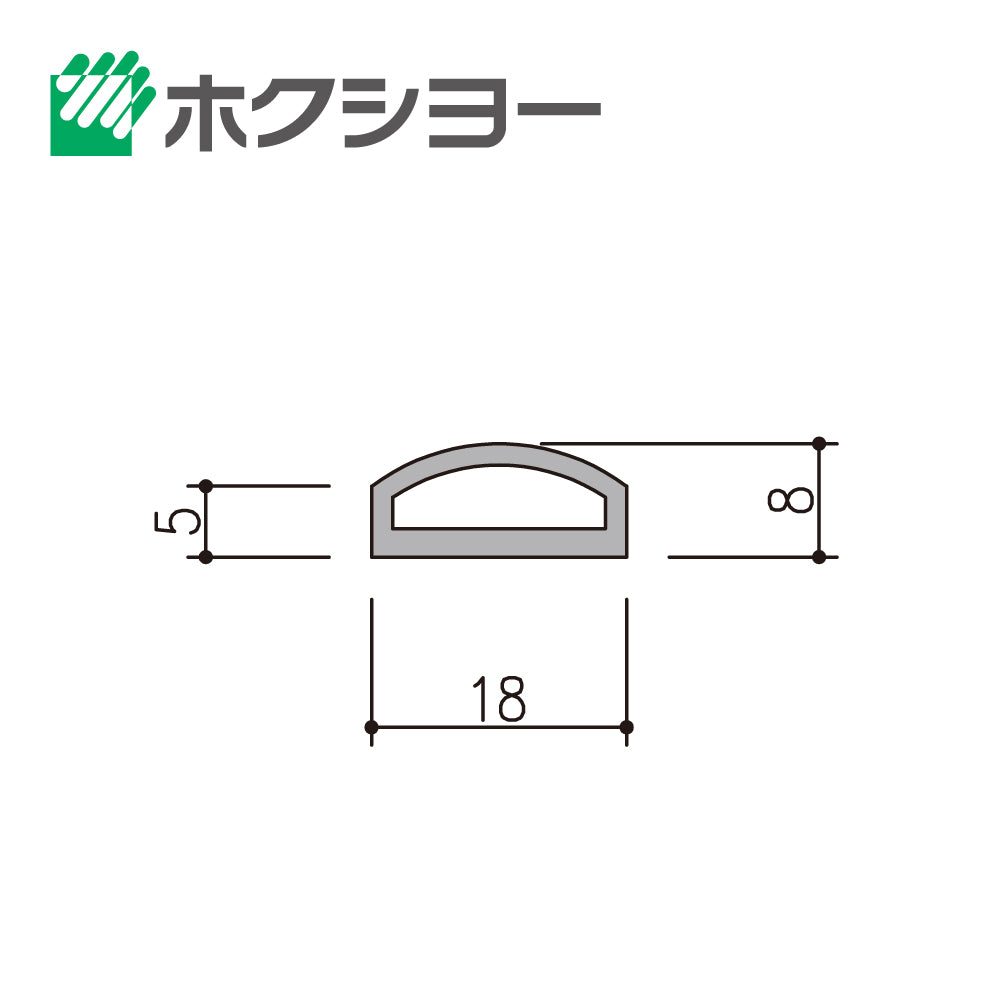 HC-23（定尺 L=3000mm）｜エアタイトゴム｜ホクシヨー（ホクショー 