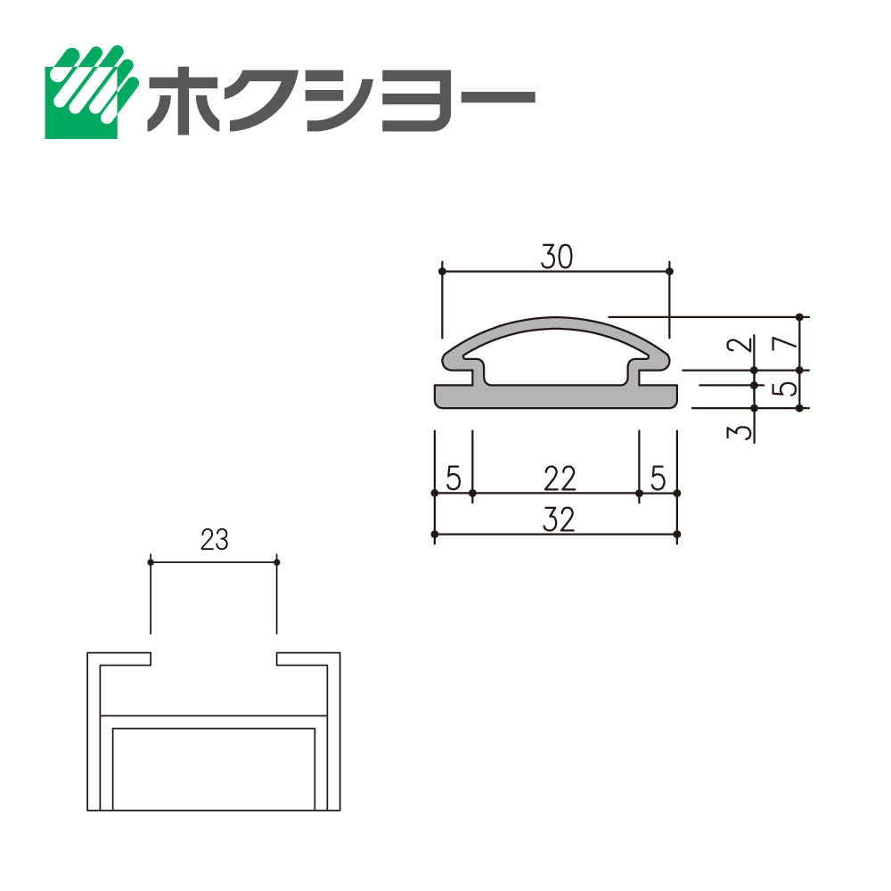 ホクシヨー エアタイトゴム HC-30 (定尺 L=2500mm)