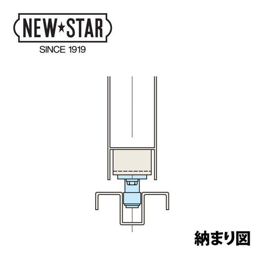 ニュースター 引戸クローザー部品 ガイドローラー(下枠レール用) GR-14Z