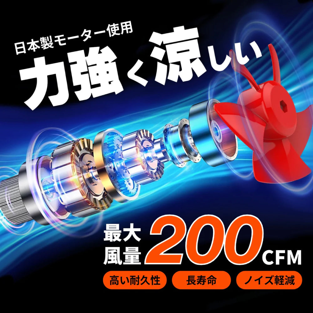 空調冷風服用 30Vバッテリーファンセット UN2630｜コベル（COVELL