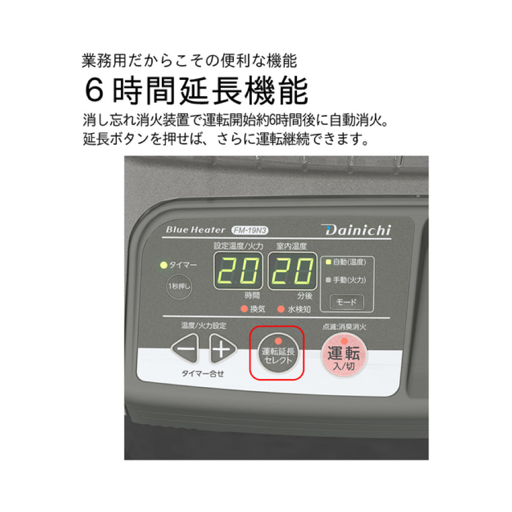 ダイニチ ブルーヒーター FM-19N3【自然対流, 容量19L, FMシリーズ, 業務用石油ストーブ, 暖房機器, Dainichi】