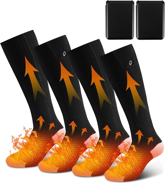 G.B.Z 電熱ソックス（バッテリー付き） XX-WZ01-2black【靴下, 防寒グッズ】