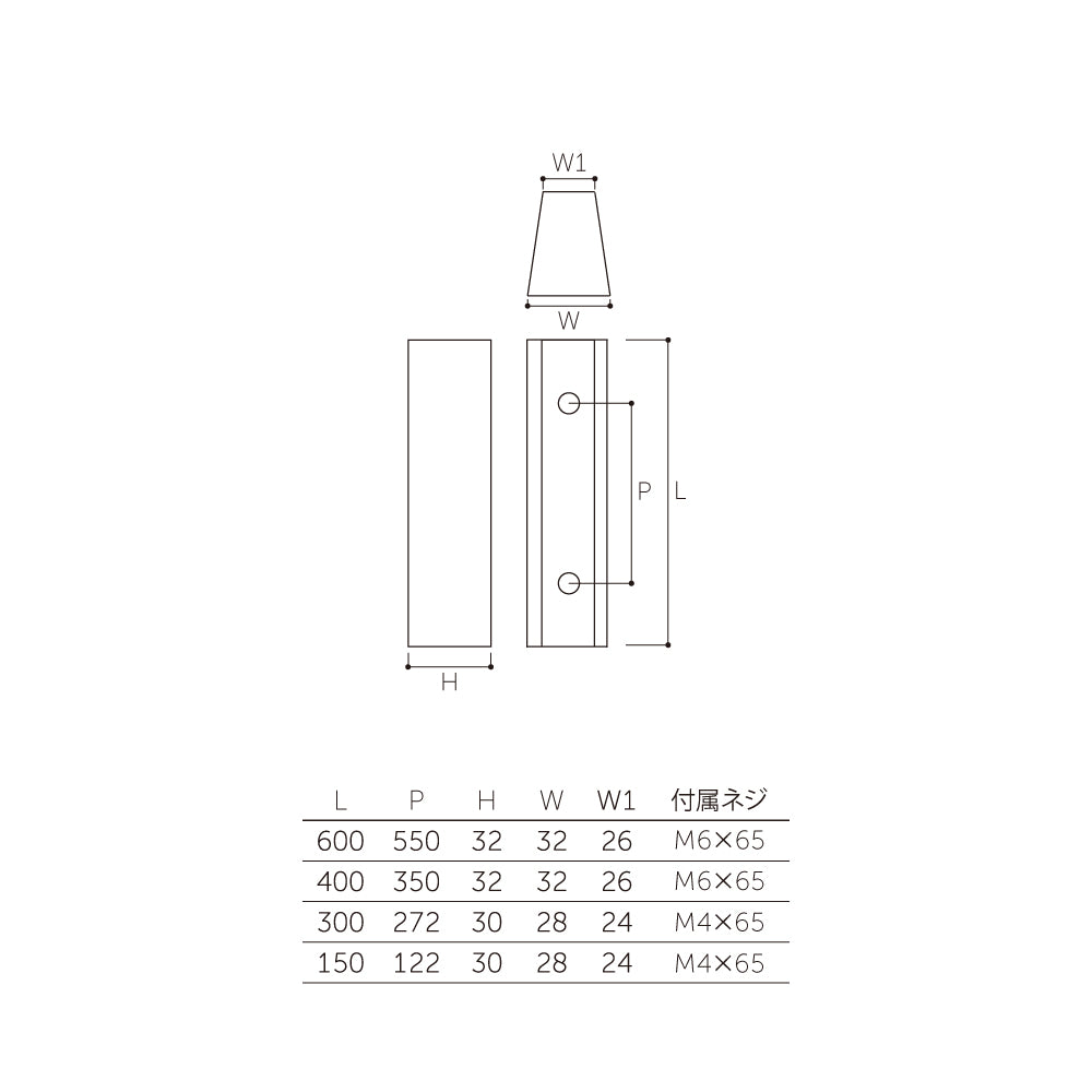 MDW-120（両面）｜ドアハンドル（押し棒）｜MARUKI（丸喜金属