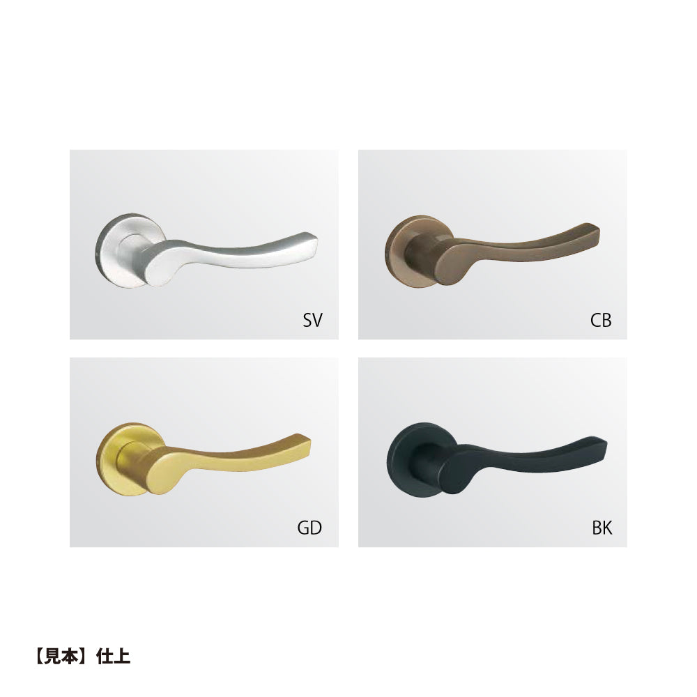 美和ロック レバーハンドル錠 LA35-0 片開き用 SV【外側 なし・内側 なし, 35タイプ, LA錠, ミワ, MIWA】