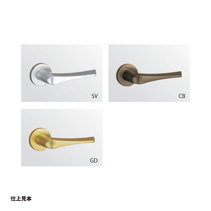 美和ロック レバーハンドル錠（自動施錠タイプ） U9 LAT23-2A 片開き用 SV【外側 シリンダー・内側 なし, 23タイプ, LATシリーズ, ミワ, MIWA】