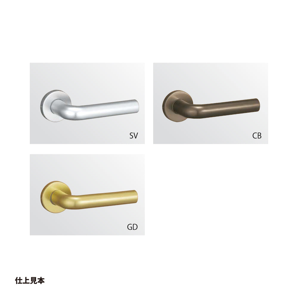 美和ロック レバーハンドル錠（自動施錠タイプ） U9 LAT32-2A 片開き用 SV【外側 シリンダー・内側 なし, 32タイプ, LATシリーズ, ミワ, MIWA】