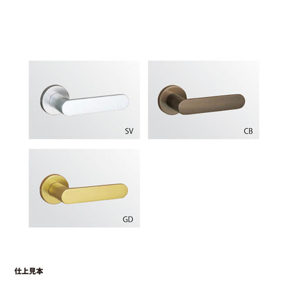 美和ロック レバーハンドル錠（自動施錠タイプ） U9 LAT33-4 片開き用 SV【外側 シリンダー・内側 シリンダー, 33タイプ, LATシリーズ, ミワ, MIWA】