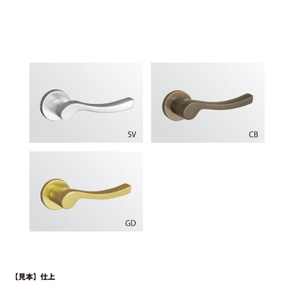 美和ロック レバーハンドル錠（自動施錠タイプ） U9 LAT35-2A 片開き用 SV【外側 シリンダー・内側 なし, 35タイプ, LATシリーズ, ミワ, MIWA】