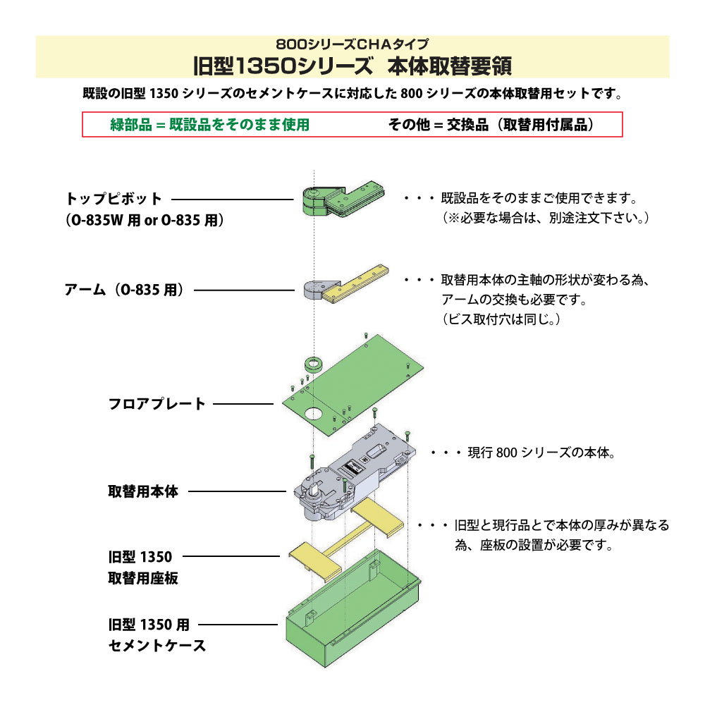 OS-845CHA｜廃番フロアヒンジ S-1450用 取替本体｜ニュースター（NEWSTAR） – イブニーズ.com-  建築金物（ドア・窓・サッシ金物）の販売・専門店 -