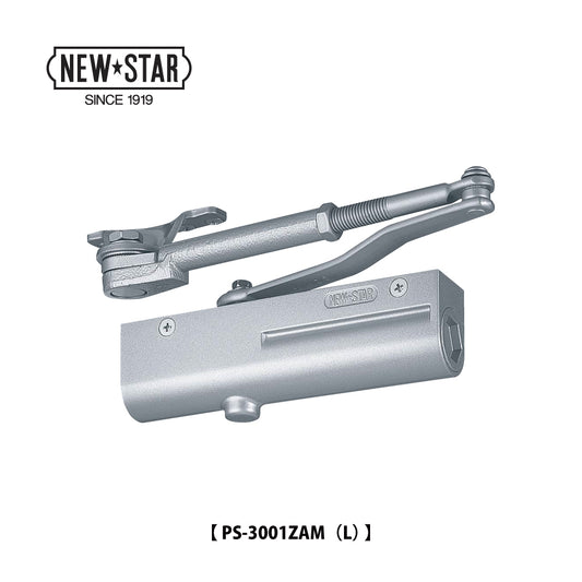 ニュースター ドアクローザー PS-3002ZAM【ストップ付き, パラレル型, 網戸併用タイプ, 3000シリーズ, NEWSTAR, ドアチェック】