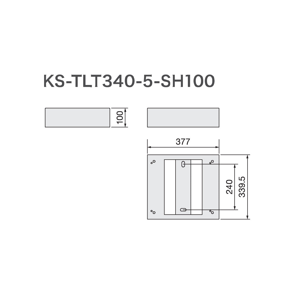 KS-TLT340-5-SH100｜宅配ボックス用幅木（F500用）｜Nasta（ナスタ 